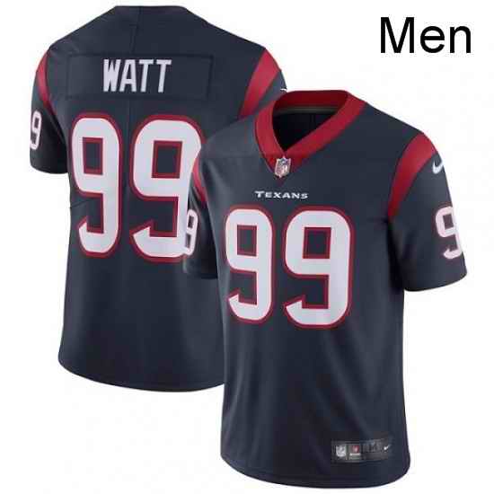 Men Nike Houston Texans 99 JJ Watt Limited Navy Blue Team Color Vapor Untouchable NFL Jersey